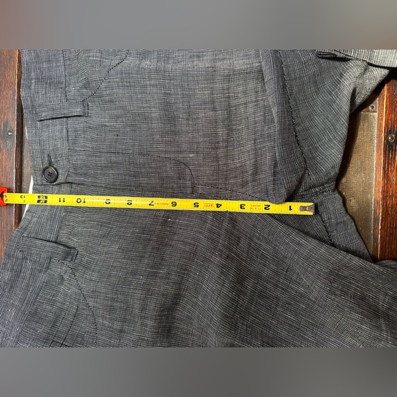 Marc Jacobs Linen High Waisted Cropped Pants with Back Zippers, size 8 - Picture 11 of 12